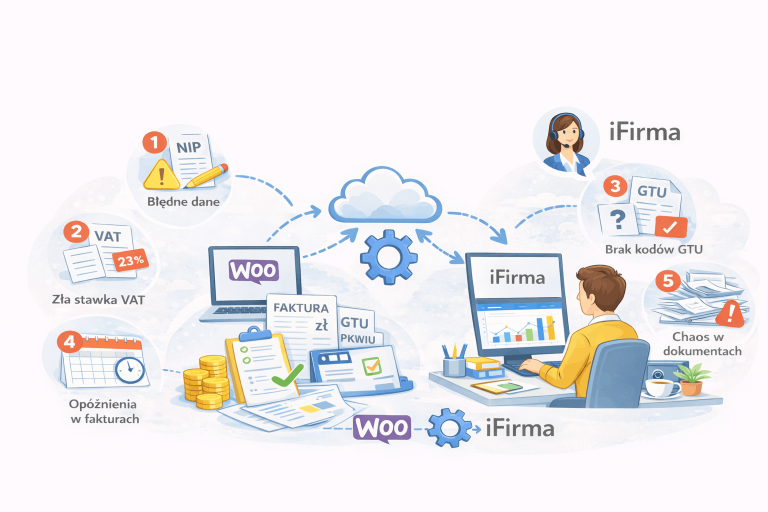 5 błędów w księgowości sklepu, które eliminuje integracja iFirma WooCommerce